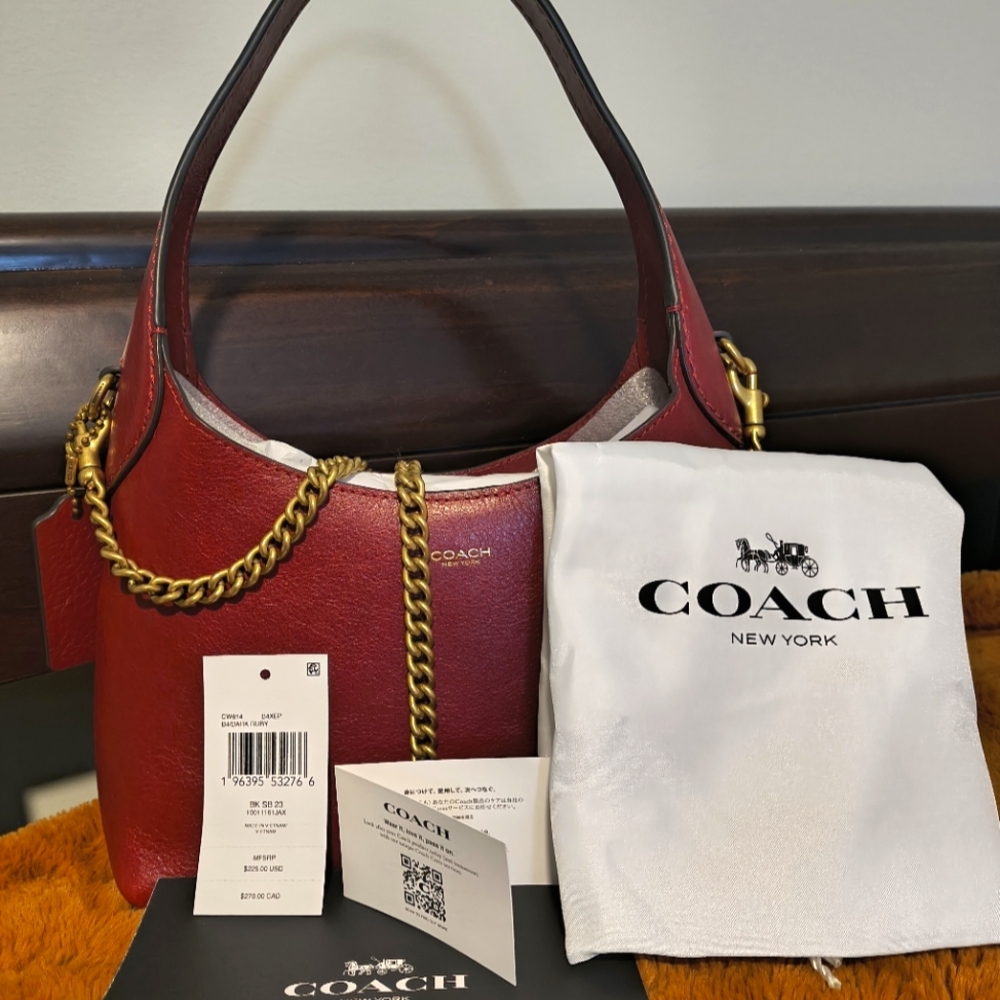 Coach Brooklyn 23 Dark Ruby